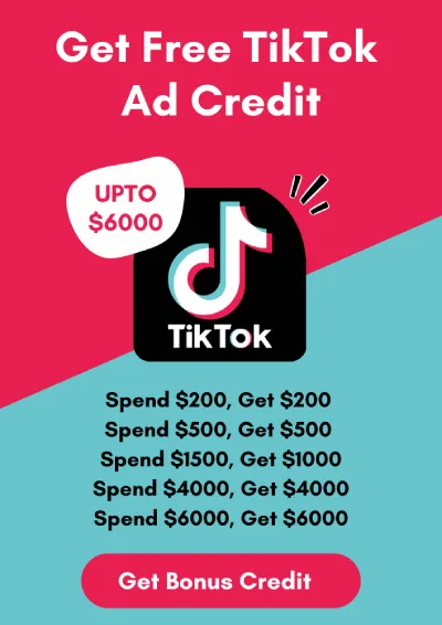 Free TikTok ad Credit