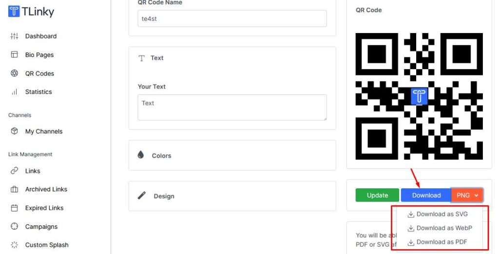 Generate QR, Download and Testing the QR Code
