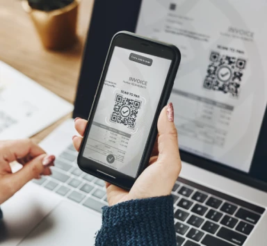 QR code for contact information