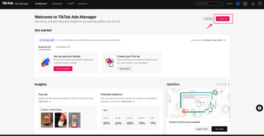 TikTok Ads Manager Tips