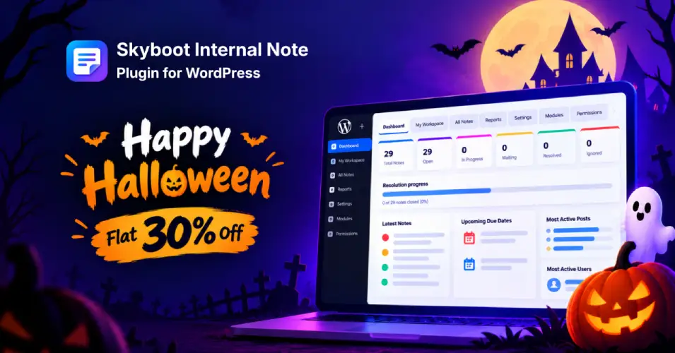 Skyboot Internal Note Halloween Deal
