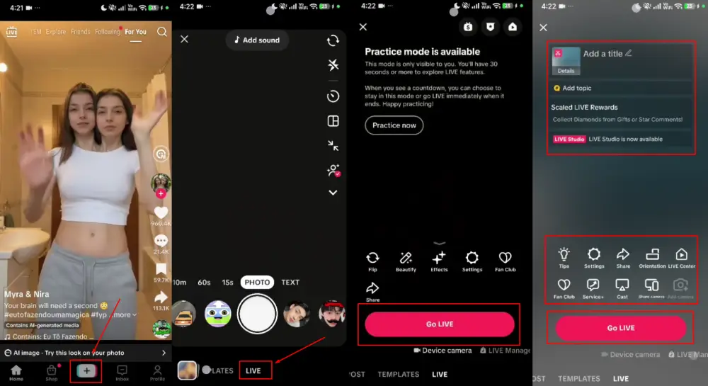 Going Live on TikTok