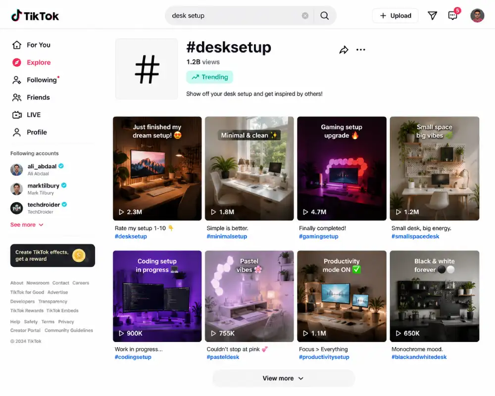 TikTok hashtag