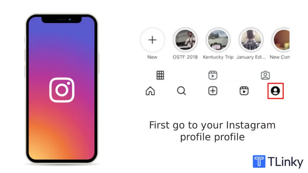 Open your Instagram profile