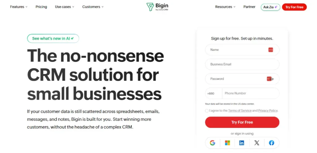 Bigin by Zoho CRM