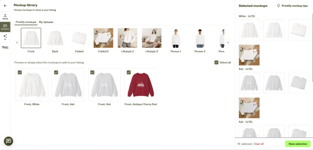 The mockup library
